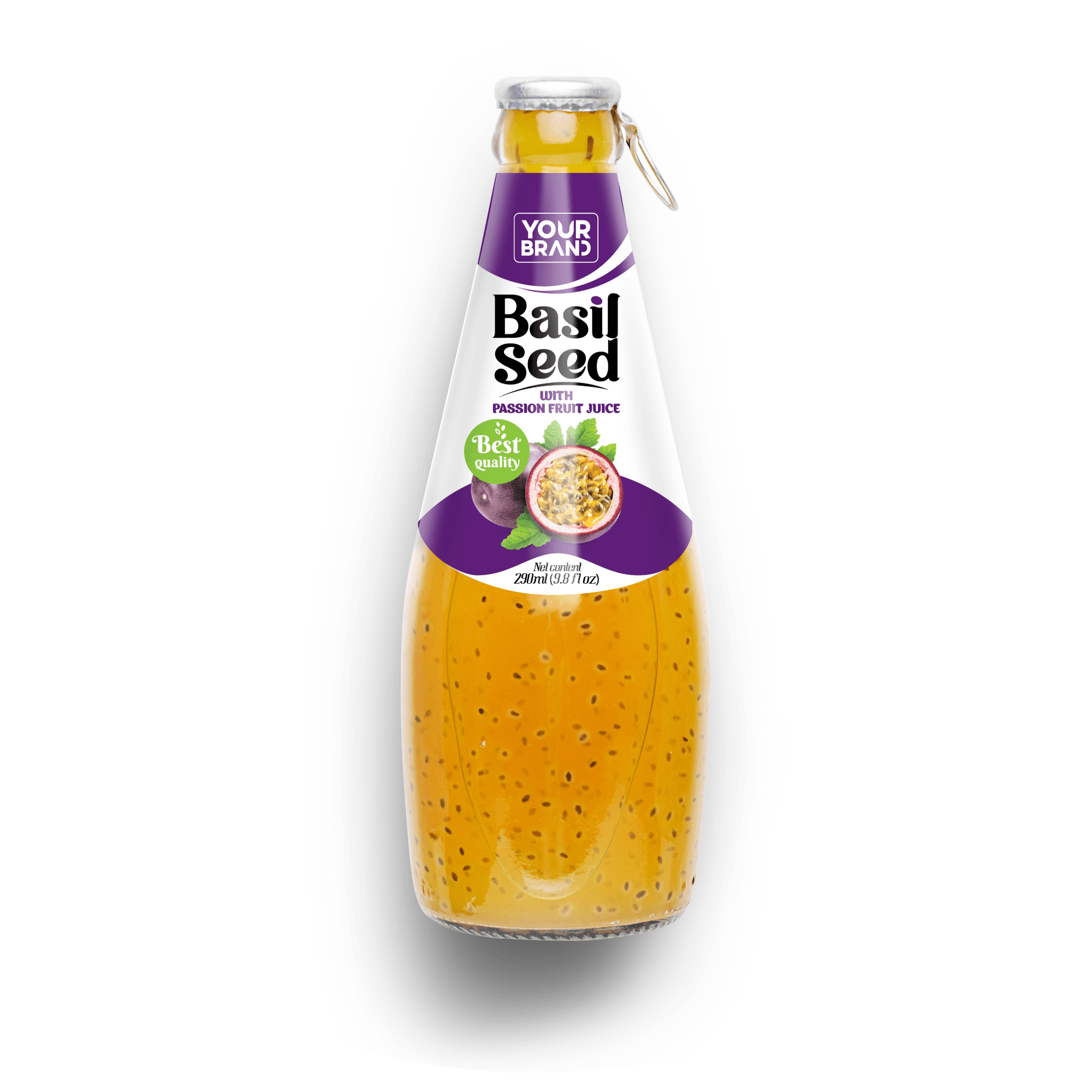 290ml Basil Seed Drink Passion Fruit