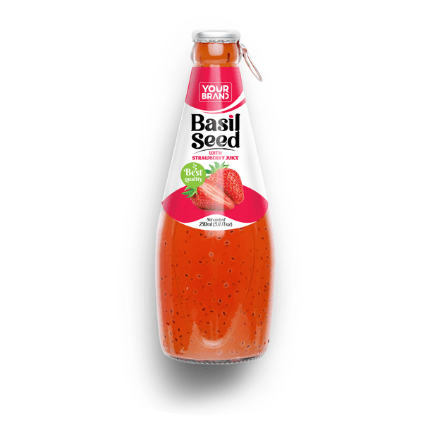 290ml Basil Seed Drink Strawberry