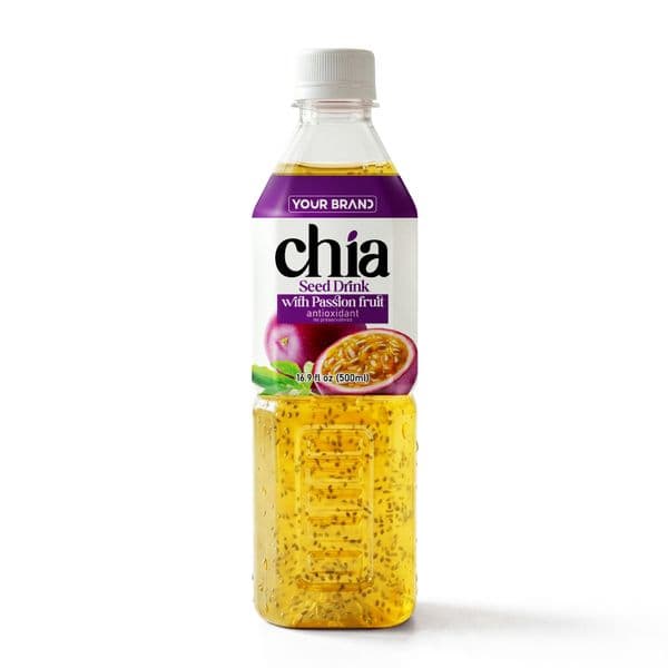 500ml Chia Seed Drink Passion Fruit