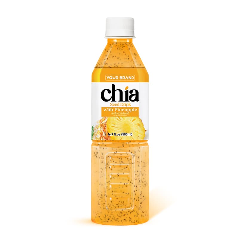500ml Chia Seed Drink Pineapple
