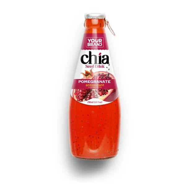 290ml Chia Seed Drink Pomegranate