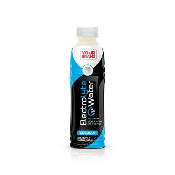 Eau aux électrolytes saveur noix de coco 500 mL