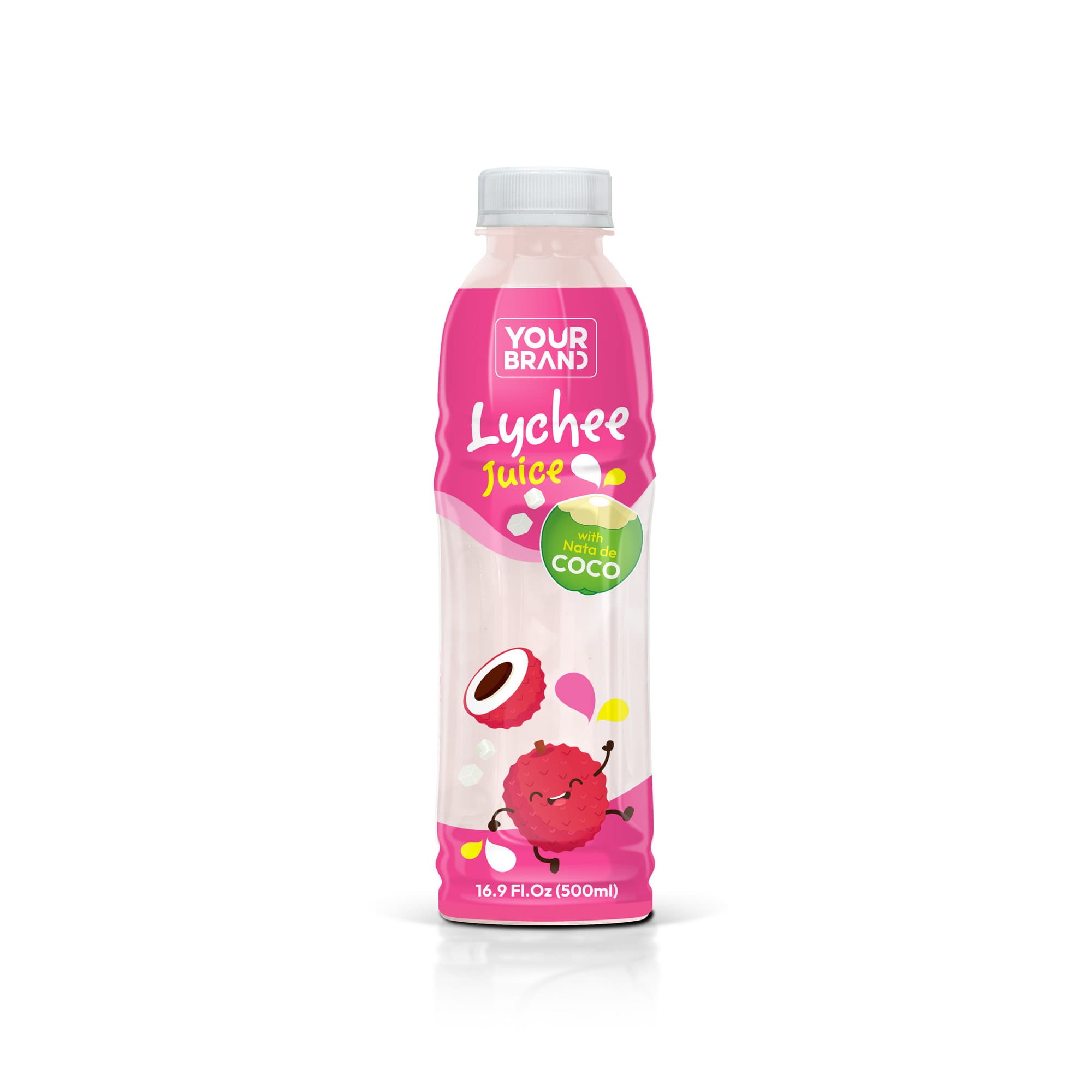 500ml Lychee Juice with Nata de Coco