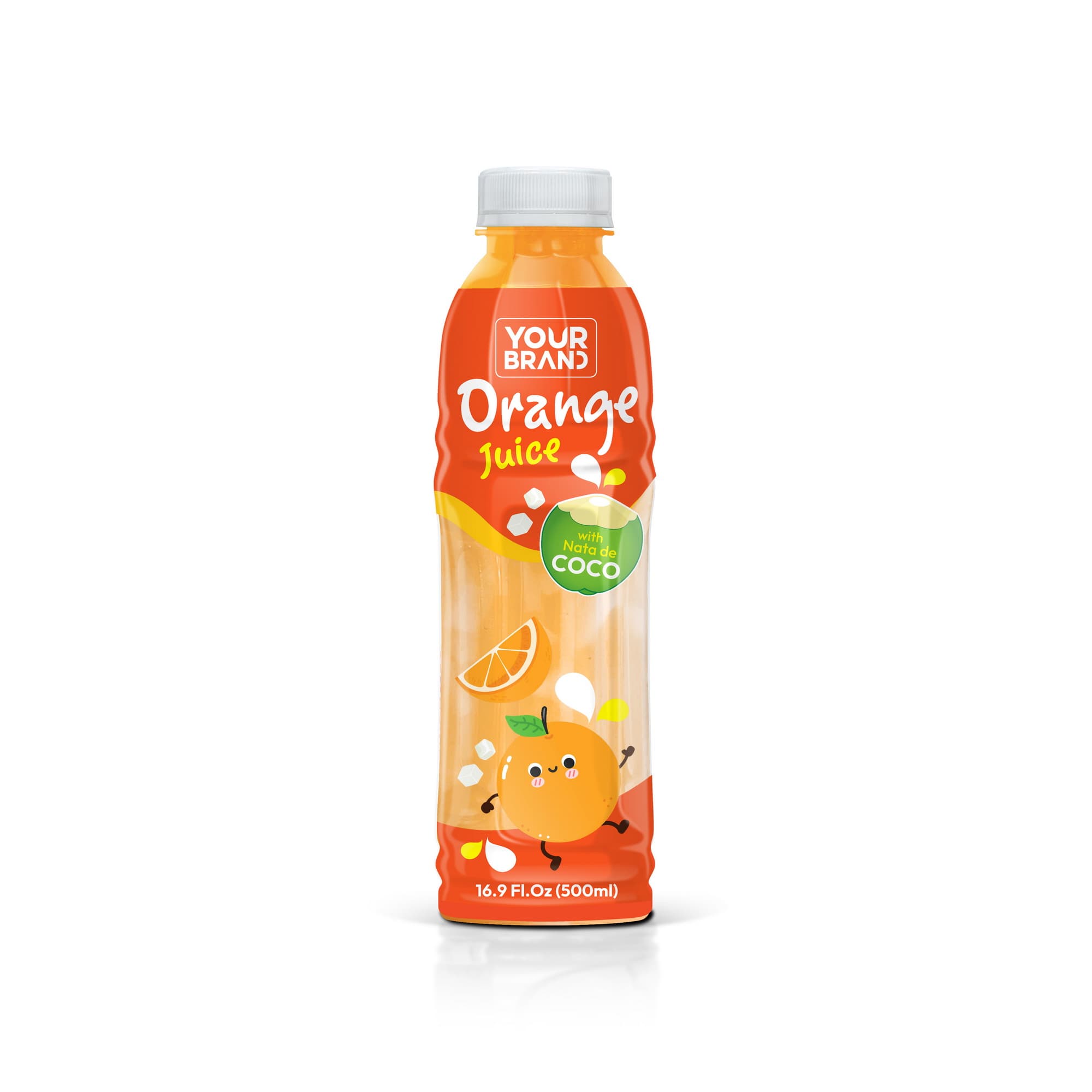500ml Orange Juice with Nata de Coco