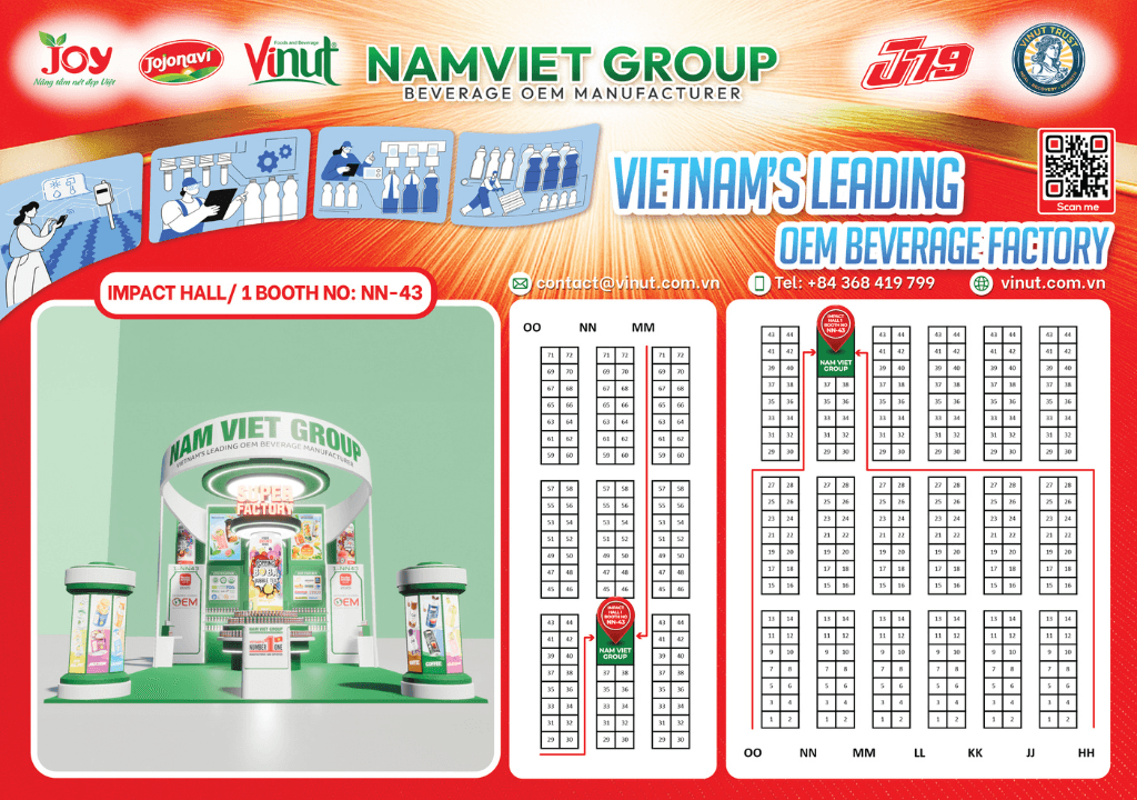 Global Favorites on Display: Must-Try Beverages from Nam Viet Group at Thaifex 2025