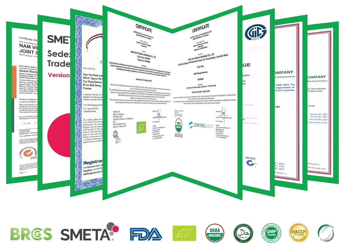 Certified Quality: International Standards at Nam Viet Group Beverage Factories