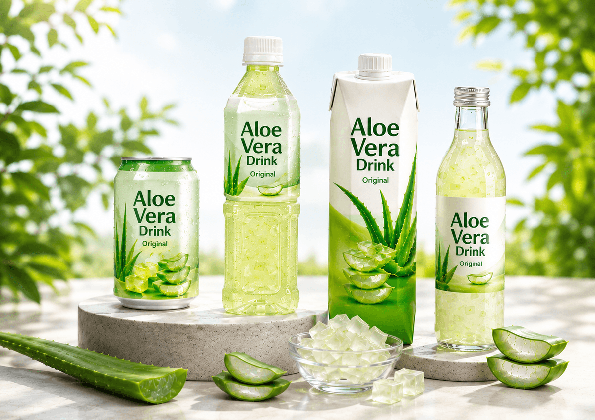 Aloe Vera Drink Formats Preferred for Export