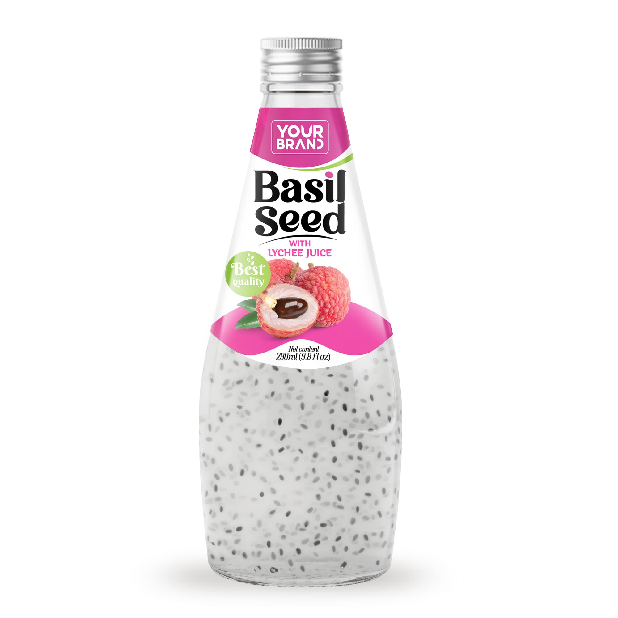 290ml Basil Seed with Lychee Juice