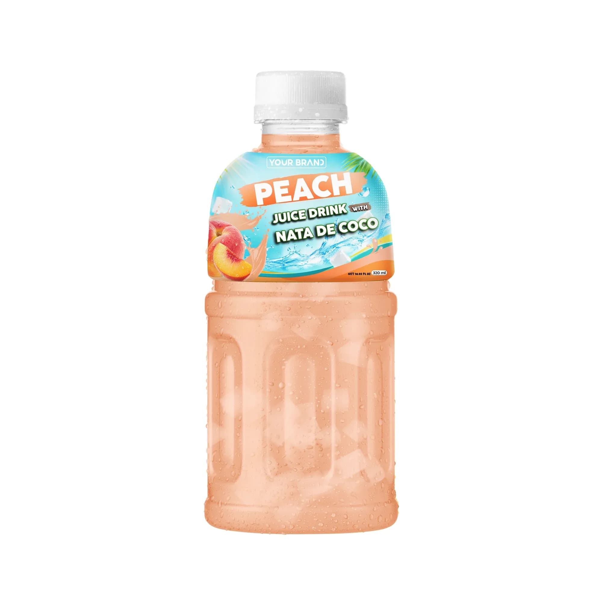 320ml Peach Juice Drink with Nata de Coco