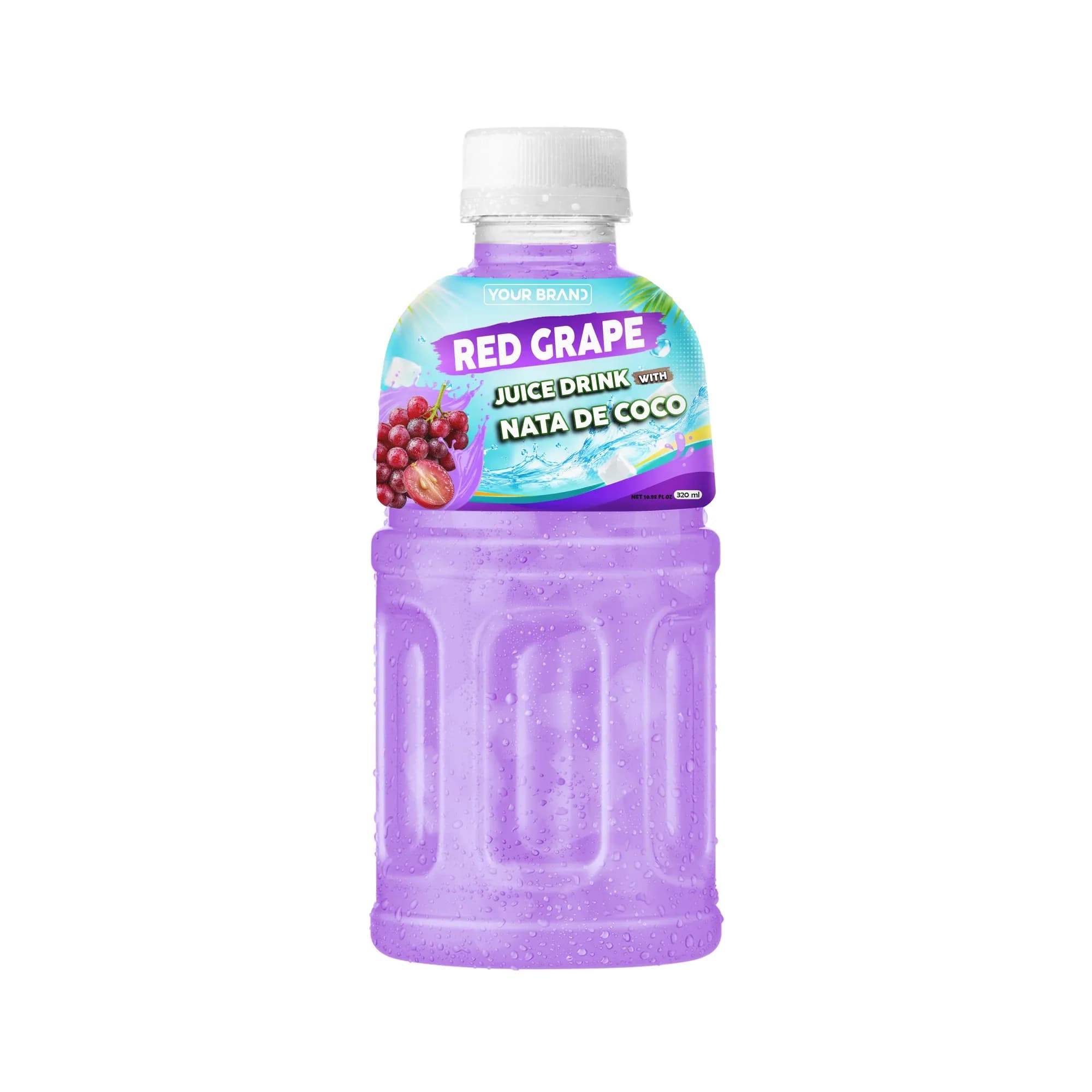 320ml Red Grape Juice Drink with Nata de Coco