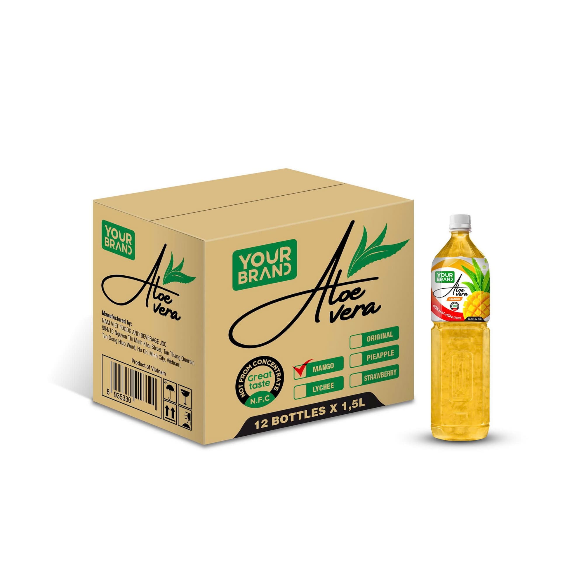 1.5L Natural Aloe Vera Mango