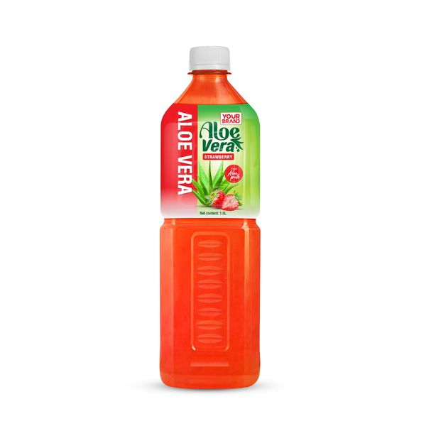 1.5L Aloe Vera Strawberry Fresh Aloe Pulp