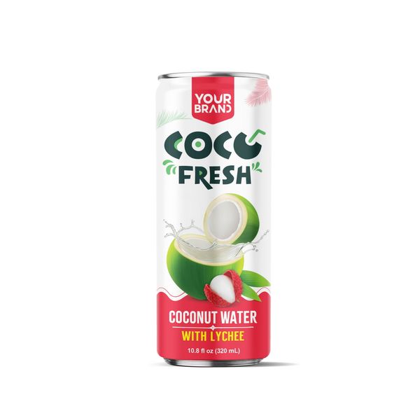 320ml Coco Fresh Coconut Water with Lychee