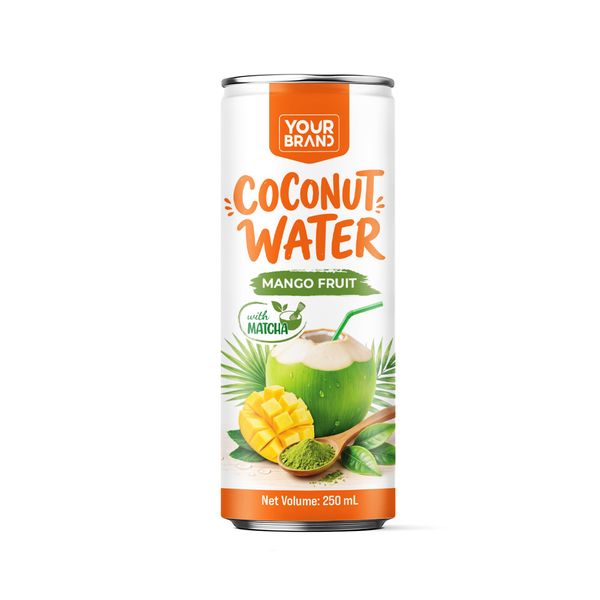 250ml Coconut Water Mango Fruit with Matcha