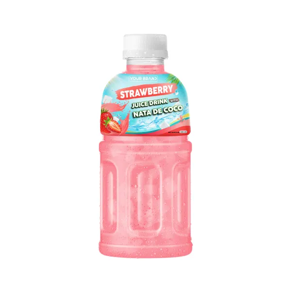 320ml Strawberry Juice Drink with Nata de Coco