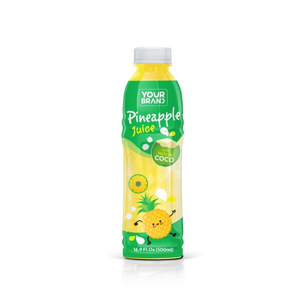 500ml Pineapple Juice with Nata de Coco