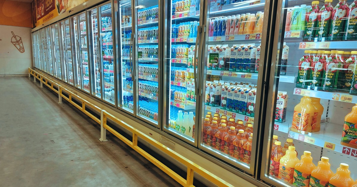 Juice Products in a Retail Shopping Environment