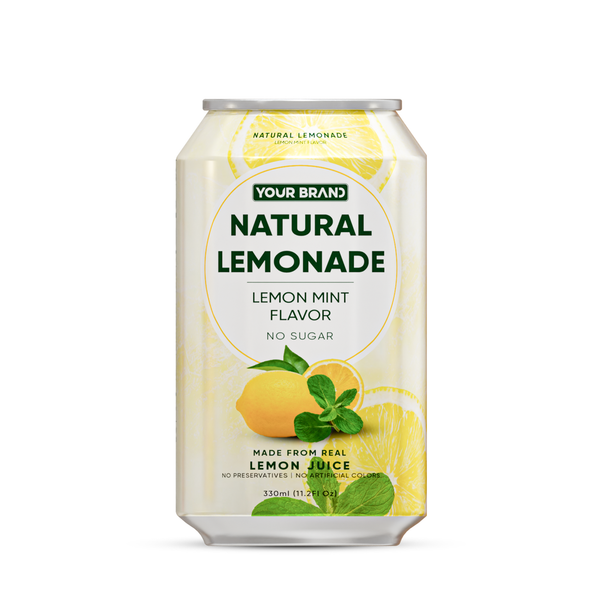 330ml Natural Lemonade Lemon Mint Flavor No Sugar