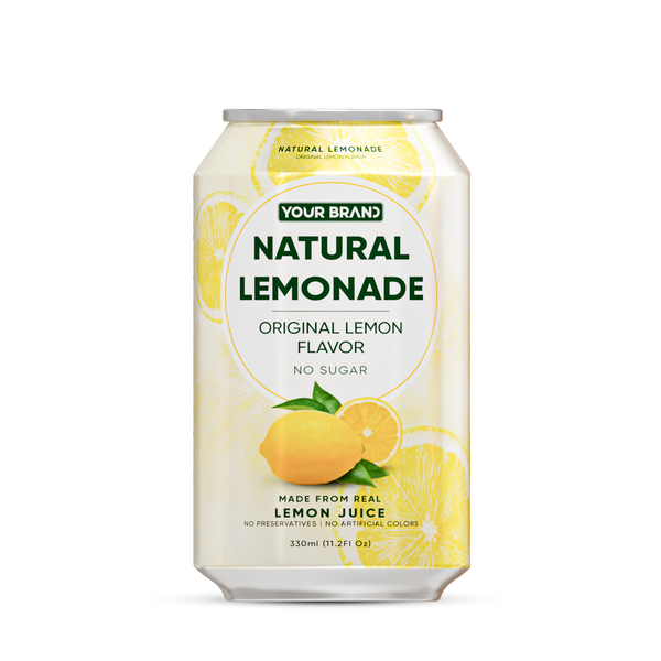 330ml Natural Lemonade Original Lemon Flavor No Sugar