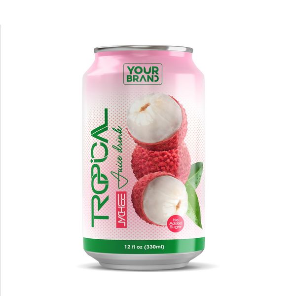330ml Tropical lychee Juice Drink No Added Sugar