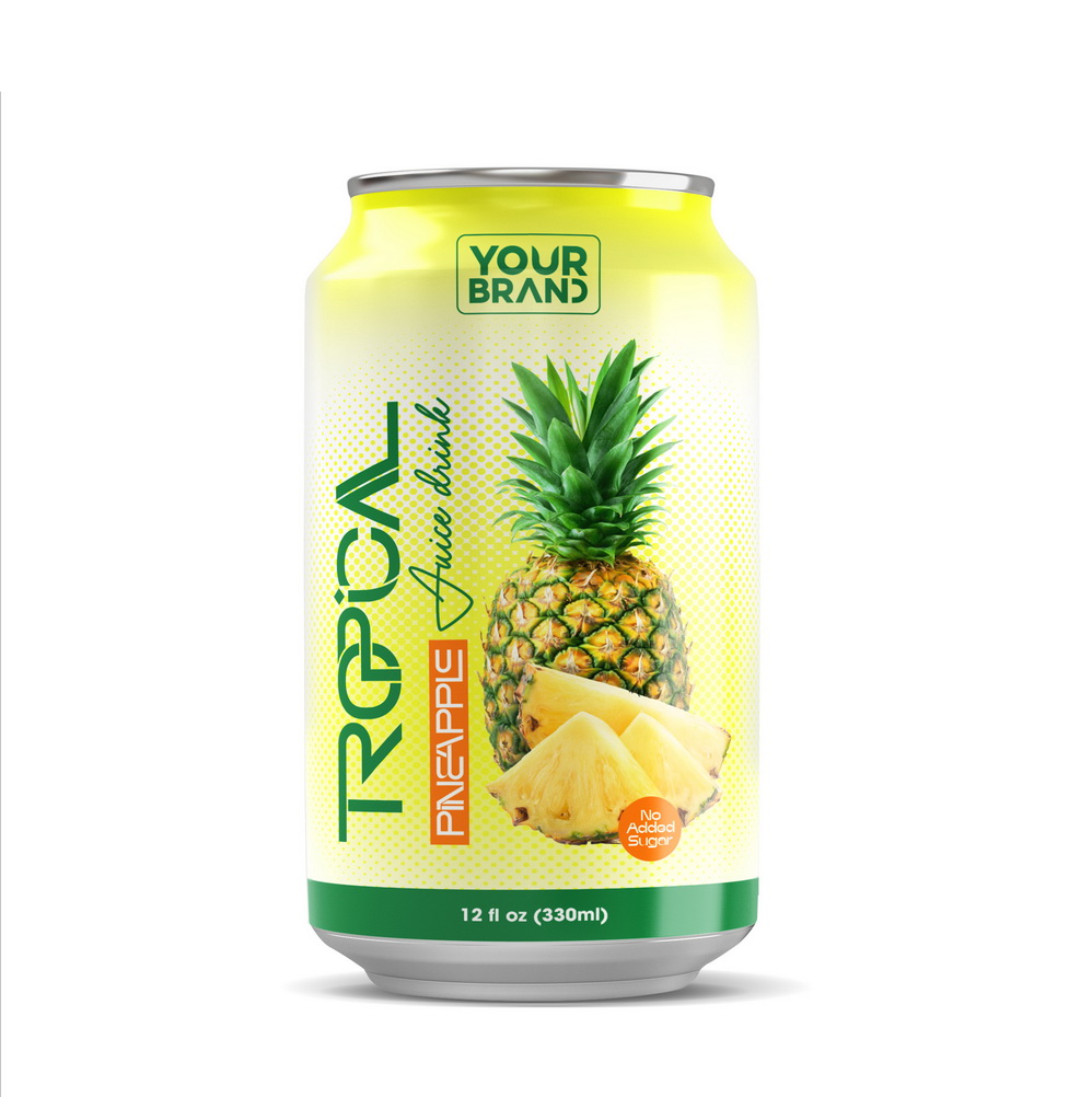 330ml YOUR BRAND Tropical Pineapple Juice Drink No Added Sugar