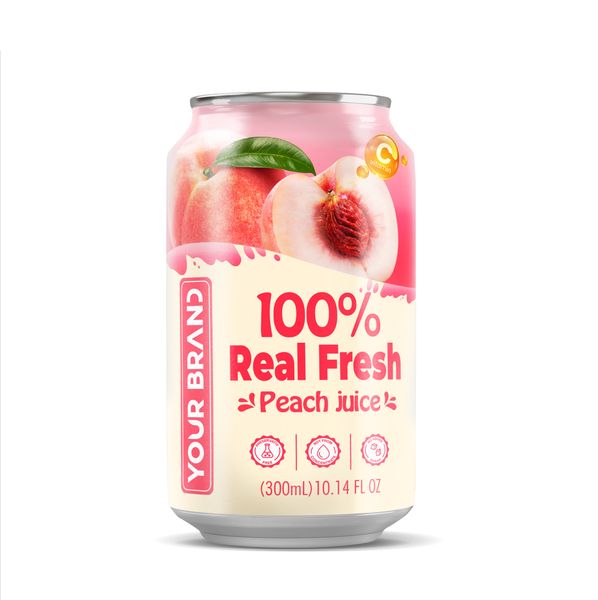 300ml 100% real fresh Peach Juice