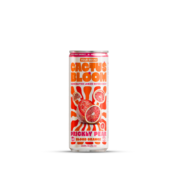 250ml YOUR BRAND Cactus Bloom Prickly Pear Blood Orange Handcrafted Lemon Refreshment