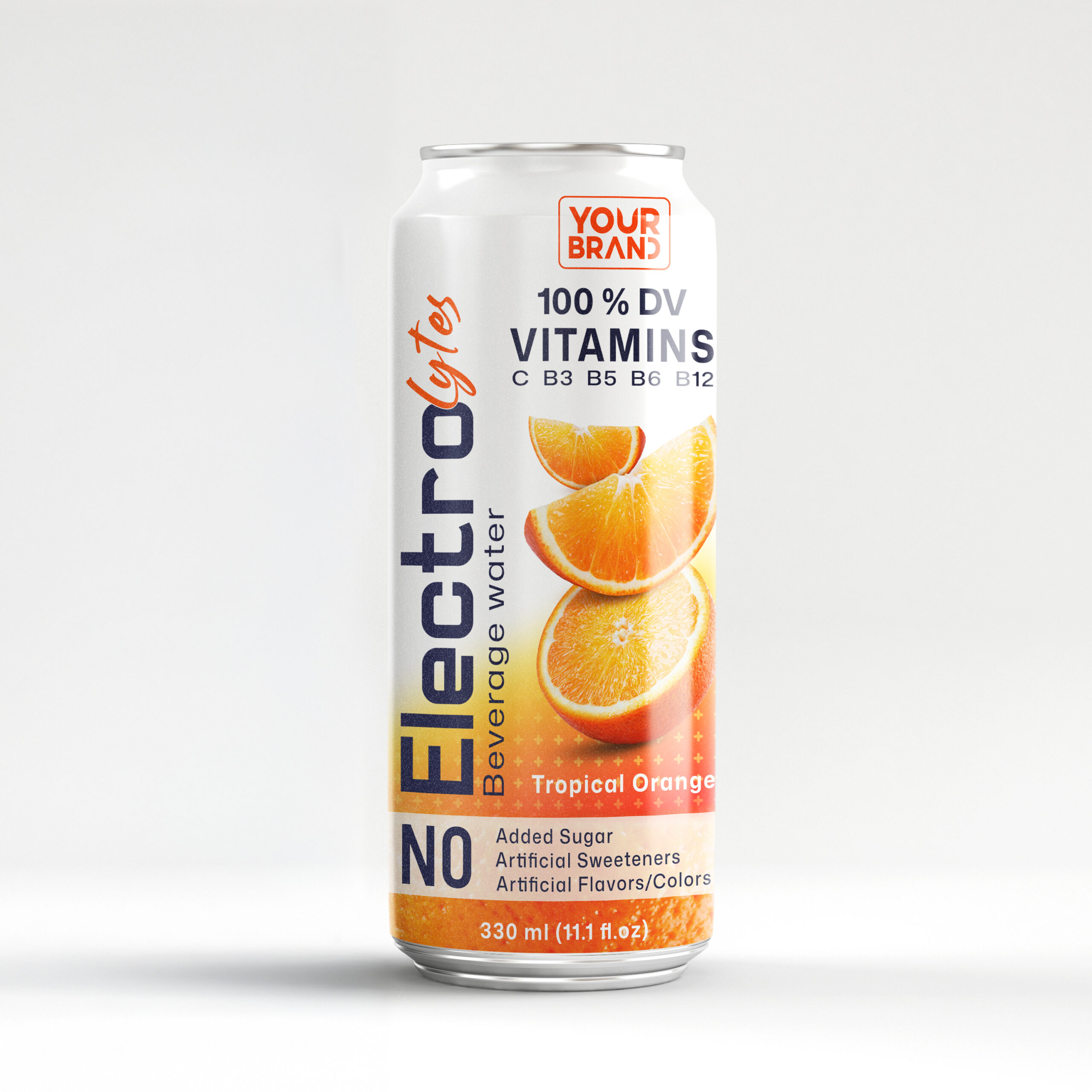 330ml YOUR BRAND Tropical Orange Electrolytes Water with 100% DV Vitamins