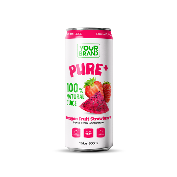 355ml 100% Natural Dragon Fruit Strawberry Juice