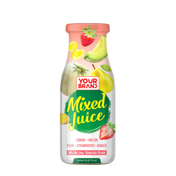 280ml Mixed Juice Lemon Melon Pear Strawberry Ginger