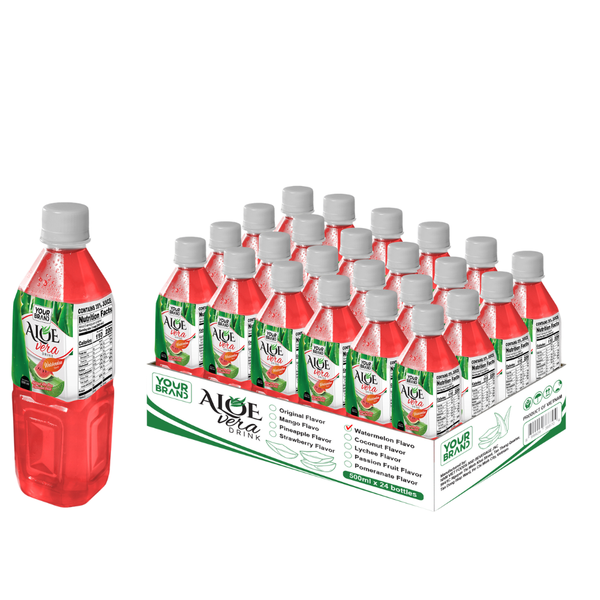 500ml Aloe Vera Drink with Watermelon Flavor