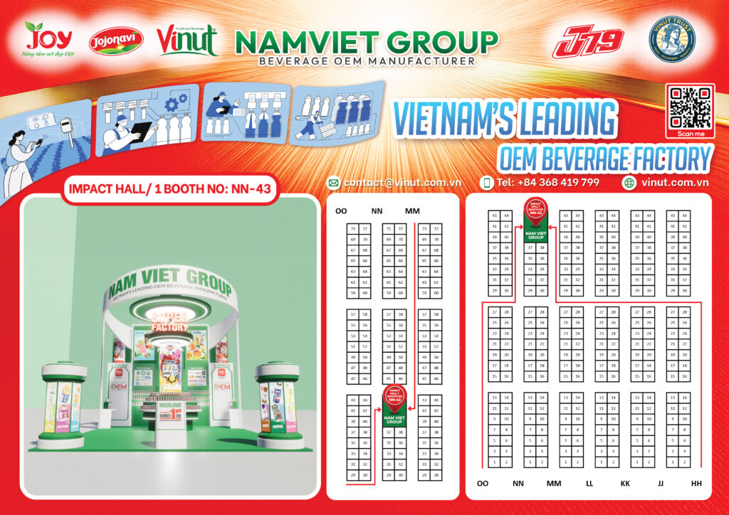 Global Favorites on Display: Must-Try Beverages from Nam Viet Group at Thaifex 2025