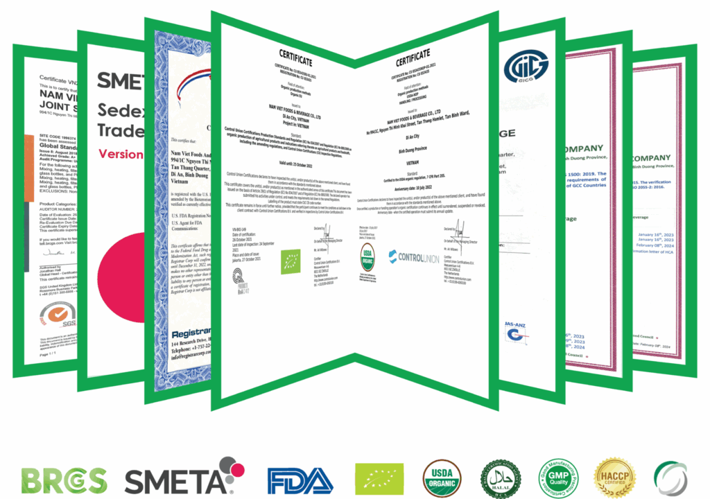 Certified Quality: International Standards at Nam Viet Group Beverage Factories