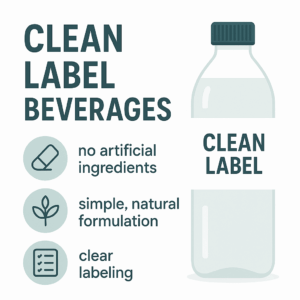 Visual representation of the clean label beverage trend highlighting consumer demand for simplicity and ingredient transparency