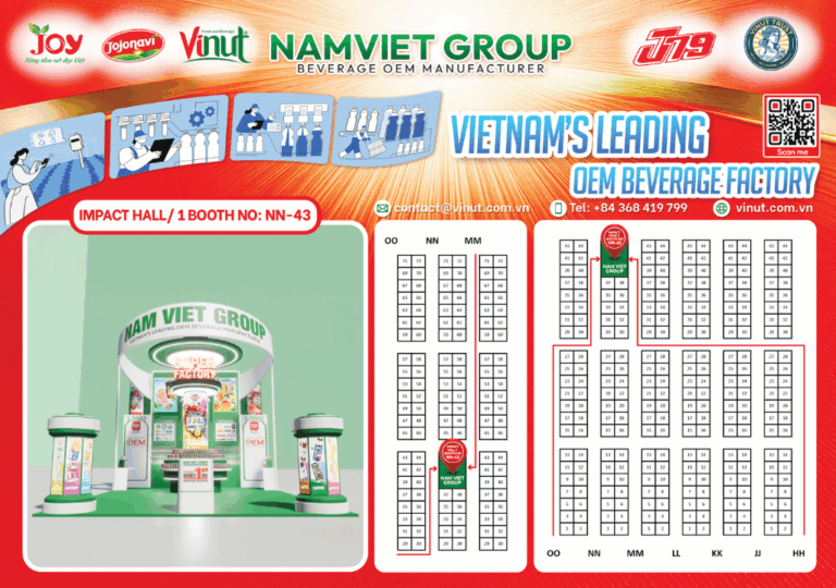 Nam Viet Group's OEM/ODM Beverage Solutions Showcased at Thaifex 2025 – Global Favorites on Display