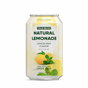 330ml YOUR BRAND Natural Lemonade Lemon Mint Flavor No Sugar