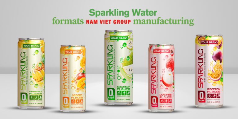 Nam Viet offers a wide range of sparkling drink formulas with youthful, dynamic packaging — ready for global markets.
