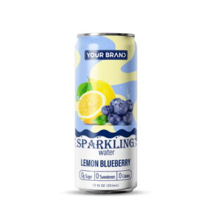 355ml YOUR BRAND Sparkling Water with Lemon Blueberry flavor
