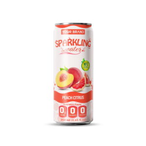 250ml YOUR BRAND Sparkling Water Peach Citrus Natural Flavor