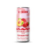 355ml YOUR BRAND Sparkling Water with Strawberry Peach flavor