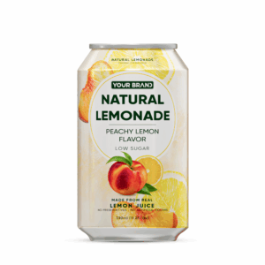 330ml YOUR BRAND Natural Lemonade Peach Lemon Flavor low suger
