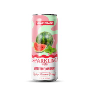 355ml YOUR BRAND Sparkling Water with Watermelon Mint flavor
