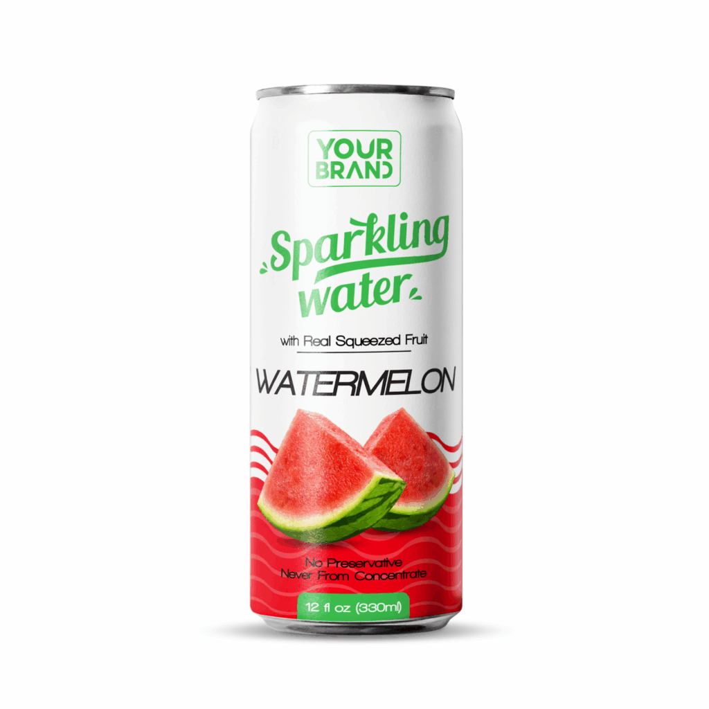 330ml YOUR BRAND Sparkling Water with Real Squeezed Watermelon