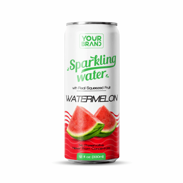 330ml YOUR BRAND Sparkling Water with Real Squeezed Watermelon