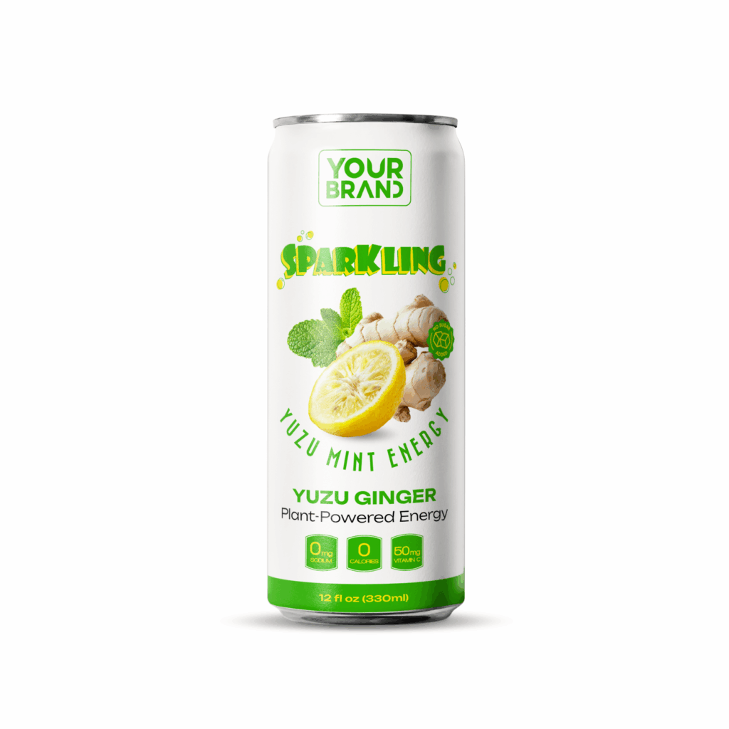 330ml YOUR BRAND Sparkling Yuzu Ginger Energy Drink