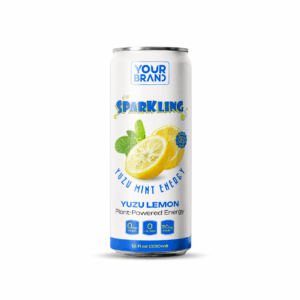 330ml YOUR BRAND Sparkling Yuzu Lemon mint Energy Drink