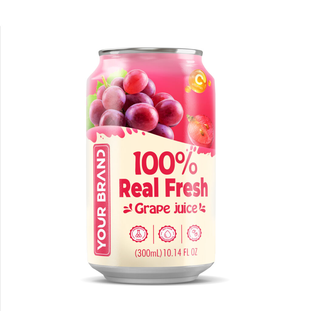 300ml YOUR BRAND 100% real fresh Grape Juice
