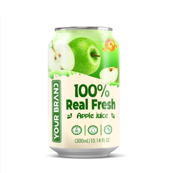 300ml YOUR BRAND 100% real fresh Apple Juice