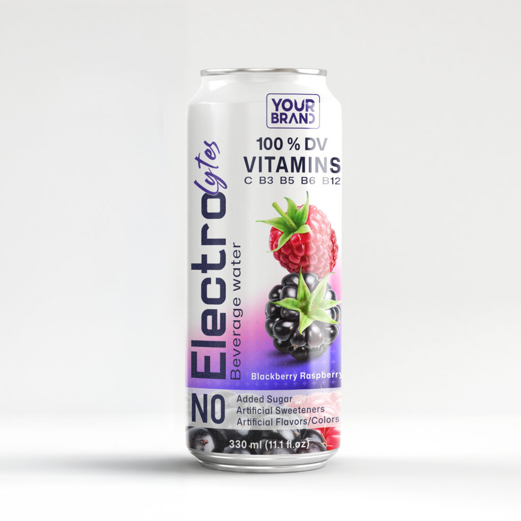 330ml YOUR BRAND Blackberry Raspberry Electrolytes Water with 100% DV Vitamins