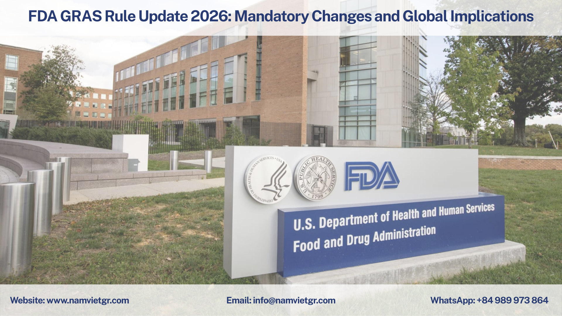 FDA GRAS Rule Update 2026